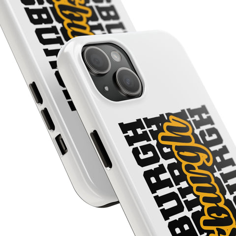 Pittsburgh Typography - iPhone Phone Case Mate Tough