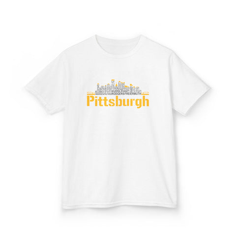 Pittsburgh Football Team Names - Kids Graphic T-Shirt