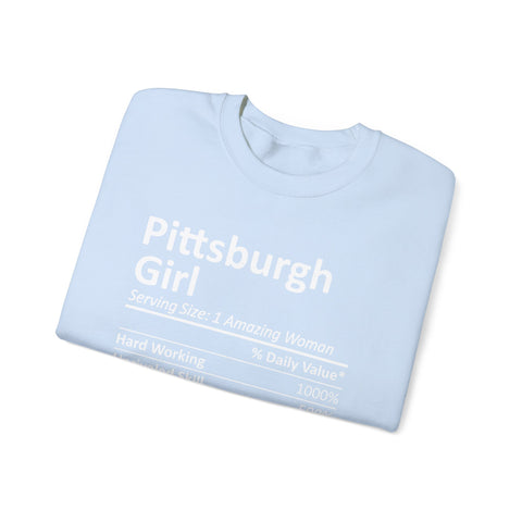 Pittsburgh Girl Ingredients - Heavy Blend™ Crewneck Sweatshirt