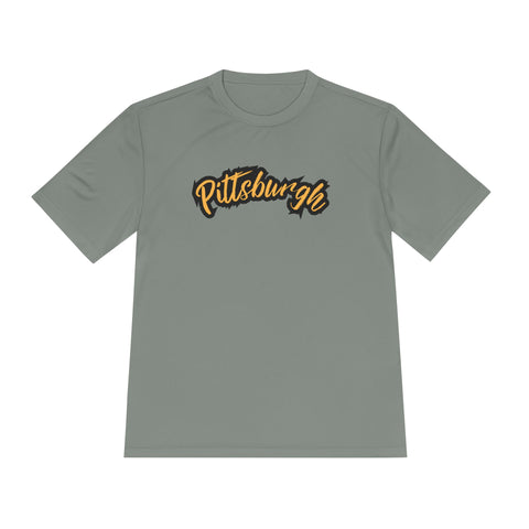 Pittsburgh Grunge - Sport-Tek Unisex Moisture Wicking Tee