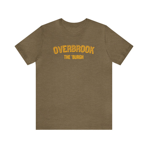 Overbrook - The Burgh Neighborhood Series - Unisex Jersey Short Sleeve Tee T-Shirt Printify Heather Olive L 