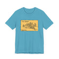 The 'Burgh Cartoon Pittsburgh Skyline - Short Sleeve Shirt T-Shirt Printify Heather Aqua S