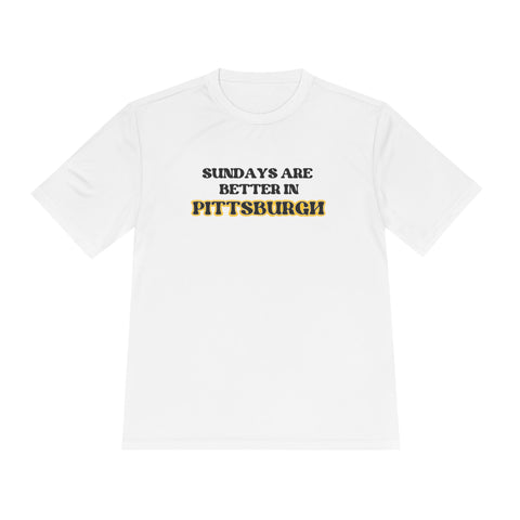 Pittsburgh Sundays - Sport-Tek Unisex Moisture Wicking Tee