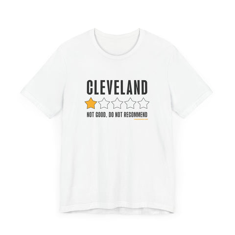 Cleveland Review 1 Star - Short Sleeve Tee T-Shirt Printify White XS