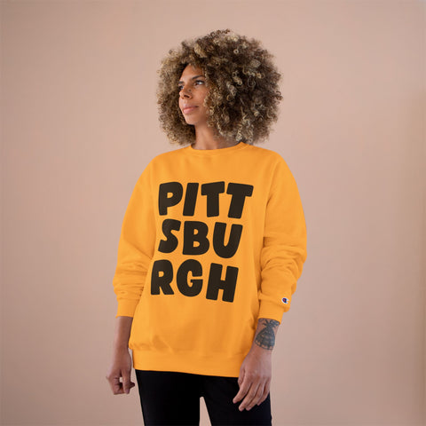 Vintage Pittsburgh Bold - Champion Sweatshirt