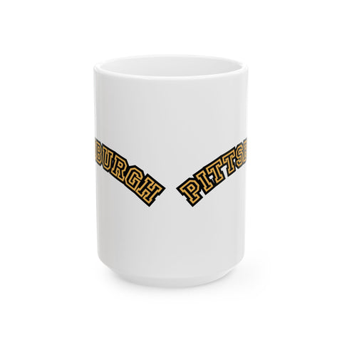 Pittsburgh Block Letters -  Coffee Mugs (11oz, 15oz)