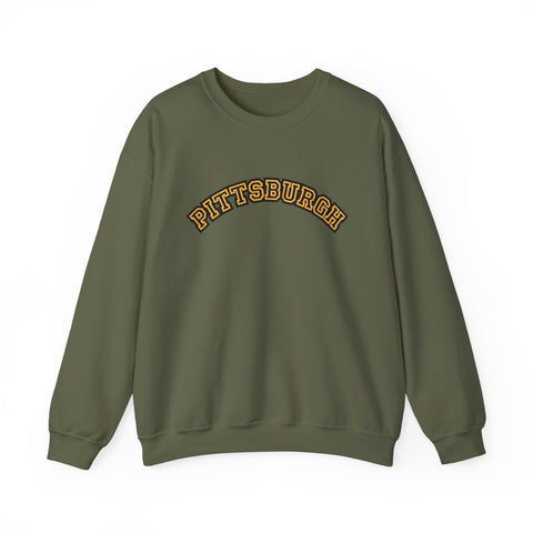 Pittsburgh Block Letters - Heavy Blend™ Crewneck Sweatshirt