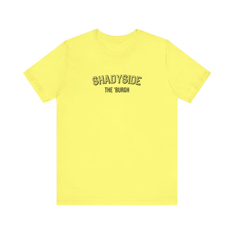 Shadyside - The Burgh Neighborhood Series - Unisex Jersey Short Sleeve Tee T-Shirt Printify Yellow S 