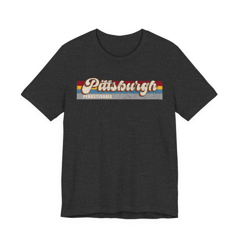 Pittsburgh PA Retro - Unisex Jersey Short Sleeve Tee