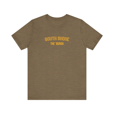 South Shore - The Burgh Neighborhood Series - Unisex Jersey Short Sleeve Tee T-Shirt Printify Heather Olive S 