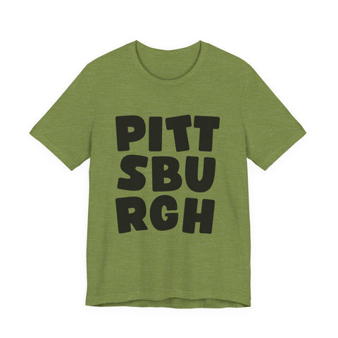Vintage Pittsburgh Bold - Unisex Jersey Short Sleeve Tee