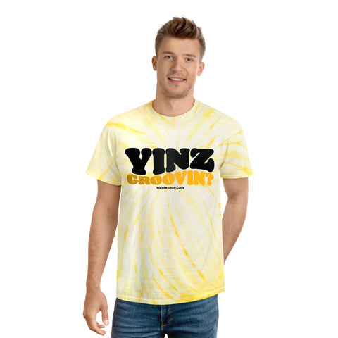 Yinz Groovin? Tie-Dye Tee, Cyclone T-Shirt Printify