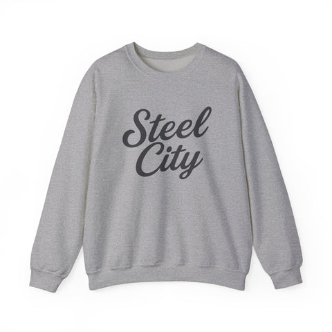 Steel City Cursive Print - Heavy Blend™ Crewneck Sweatshirt