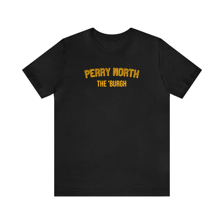 Perry North - The Burgh Neighborhood Series - Unisex Jersey Short Sleeve Tee T-Shirt Printify Black S 