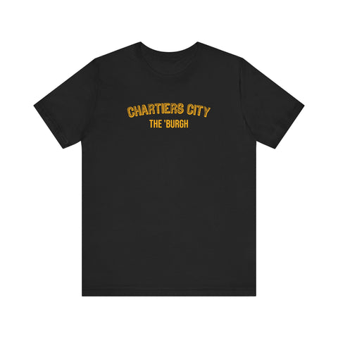 Chartiers City  - The Burgh Neighborhood Series - Unisex Jersey Short Sleeve Tee T-Shirt Printify Black XS 