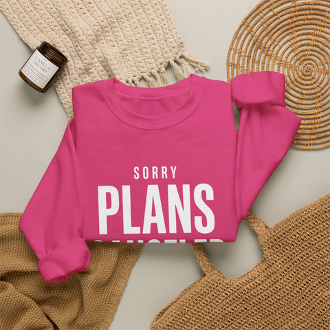 Plans Canceled Sweatshirt — "Sorry Plans Canceled, Football Is On" Crewneck