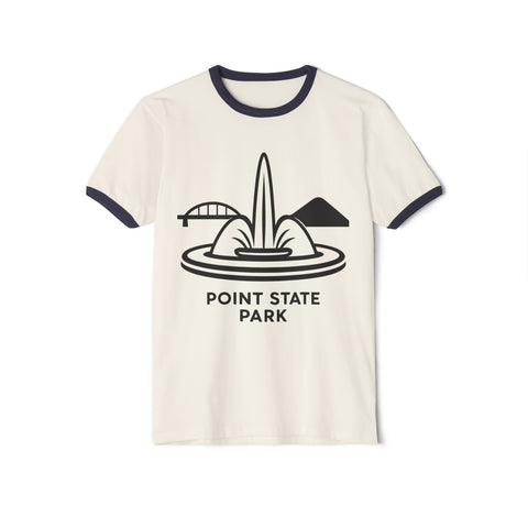 Point State Park - Unisex Cotton Ringer T-Shirt