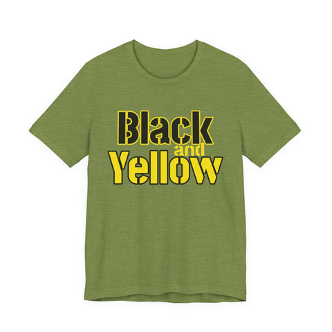 Pittsburgh Black and Yellow - Unisex Jersey Short Sleeve Tee