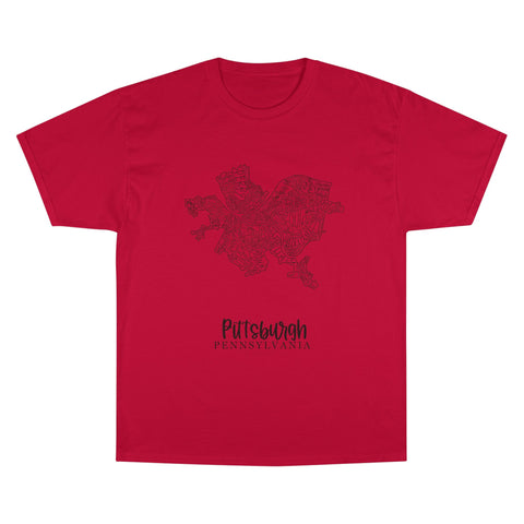 Pittsburgh Neighborhood Map T-Shirt