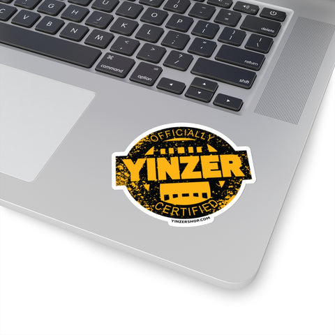 Certified Yinzer Kiss-Cut Sticker Paper products Printify