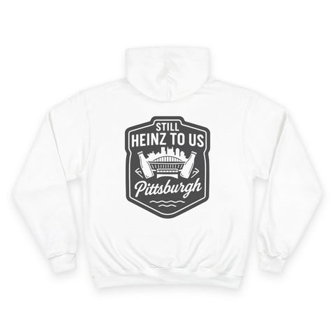 Still Heinz to Us - Print on back - Champion Hoodie