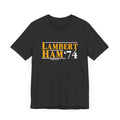 Lambert Ham '74 - Election - Short Sleeve Tee T-Shirt Printify Dark Grey Heather XS