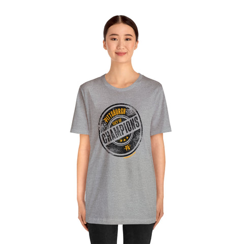 Stamp Series - City of Champions - Short Sleeve Tee T-Shirt Printify   