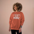 In This House We Use Heinz - Champion Sweatshirt Sweatshirt Printify   