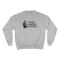 "We Need Volunteers, Not Hostages." - Tomlin Quote - Champion Crewneck Sweatshirt Sweatshirt Printify Light Steel S 
