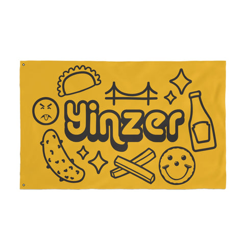Yinzer Collage - Double Sided Flag