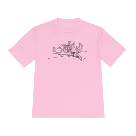 Pittsburgh Skyline - Sport-Tek Unisex Moisture Wicking Tee