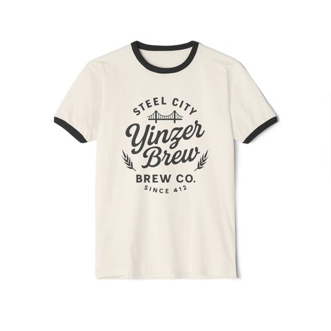 Yinzer Brew - Unisex Cotton Ringer T-Shirt