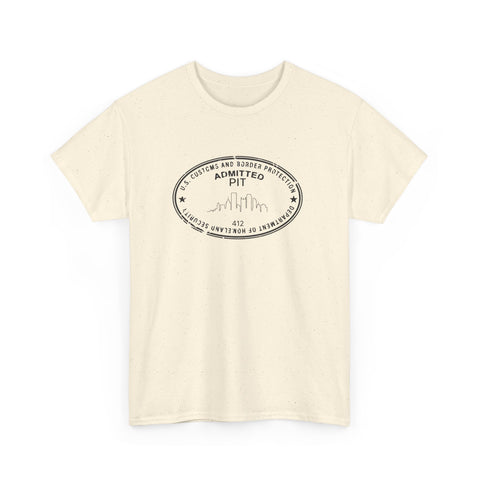Pittsburgh Border Stamp - Unisex Heavy Cotton Tee