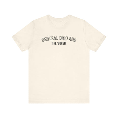 Central Oakland  - The Burgh Neighborhood Series - Unisex Jersey Short Sleeve Tee T-Shirt Printify Natural S 