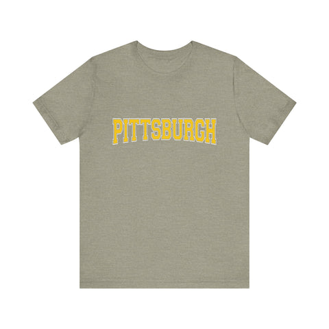 Pittsburgh Varsity Letters - Short Sleeve T-Shirt