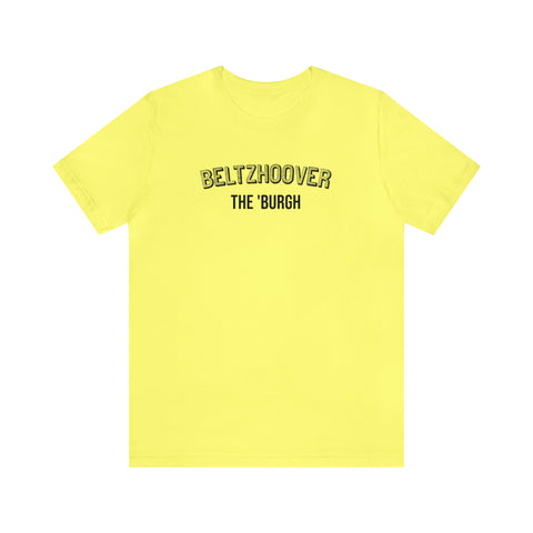 Beltzhoover  - The Burgh Neighborhood Series - Unisex Jersey Short Sleeve Tee T-Shirt Printify Yellow S 