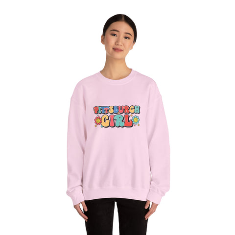 Pittsburgh Girl Retro Heavy Blend™ Crewneck Sweatshirt