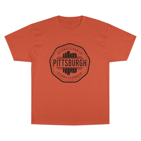 Pittsburgh Vintage Stamp - Champion T-Shirt