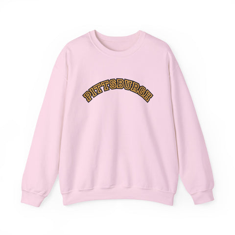Pittsburgh Block Letters - Heavy Blend™ Crewneck Sweatshirt