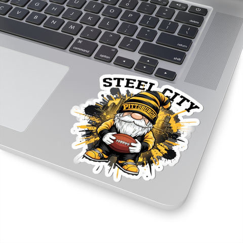 Steel City Gnome -  Kiss-Cut Stickers