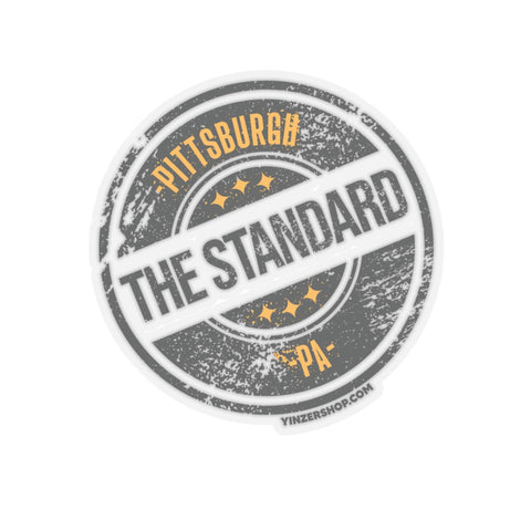 The Standard is the Standard Kiss-Cut Stickers Stickers Printify 4" × 4" Transparent 