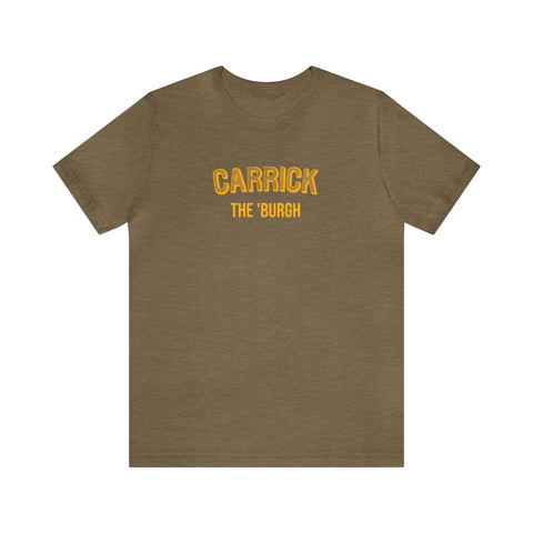 Carrick  - The Burgh Neighborhood Series - Unisex Jersey Short Sleeve Tee T-Shirt Printify Heather Olive S 