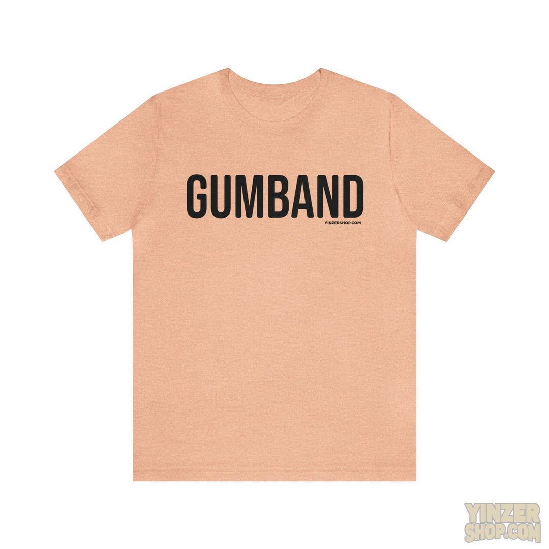 Pittsburgh Gumband T-Shirt - Short Sleeve Tee T-Shirt Printify Heather Peach S 