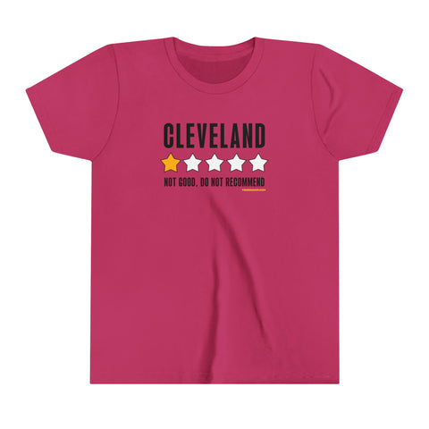 Cleveland Review Graphic - Youth Short Sleeve Tee Kids clothes Printify Berry S