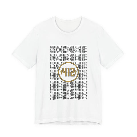 412 Steel City Tee | Pittsburgh 412 Area Code