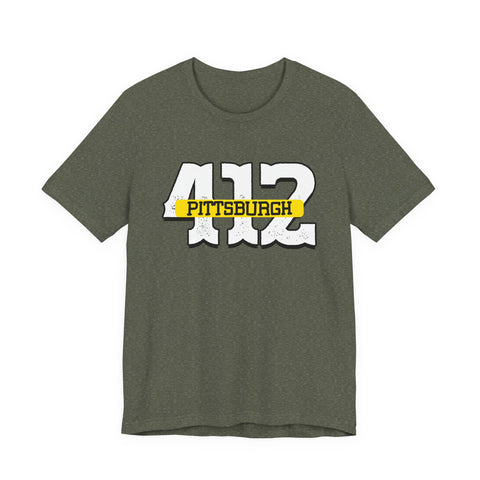 412 Pittsburgh - Unisex Jersey Short Sleeve Tee