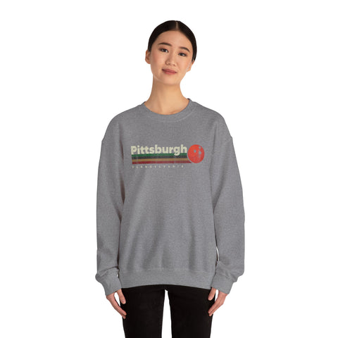 Pittsburgh Vintage Bowling - Heavy Blend™ Crewneck Sweatshirt