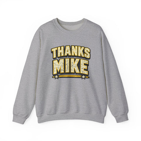 Thanks Mike Tomlin Message on a Heavy Blend™ Crewneck Sweatshirt