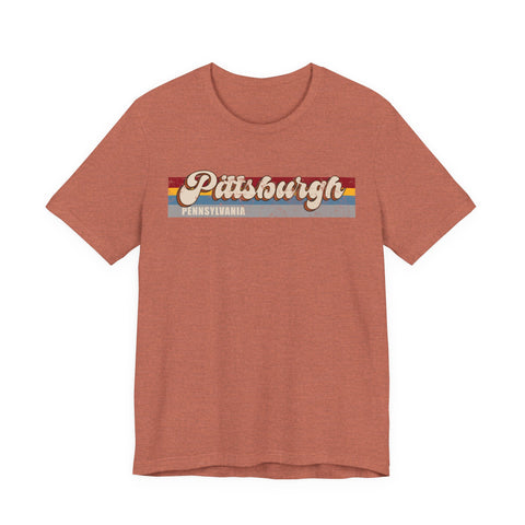 Pittsburgh PA Retro - Unisex Jersey Short Sleeve Tee