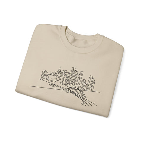 Pittsburgh Skyline - Heavy Blend™ Crewneck Sweatshirt